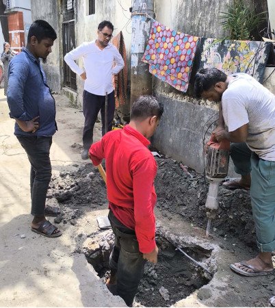 অবৈধ গ্যাস সংযোগের বিরুদ্ধে তিতাস গ্যাসের অভিযান