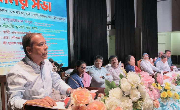 নারায়ণগঞ্জে শারদীয় দুর্গোৎসব উপলক্ষে মতবিনিময় সভা অনুষ্ঠিত