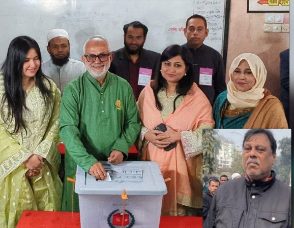 খুলনা-২ আসনে ভোট দিলেন নজরুল ইসলাম মঞ্জু