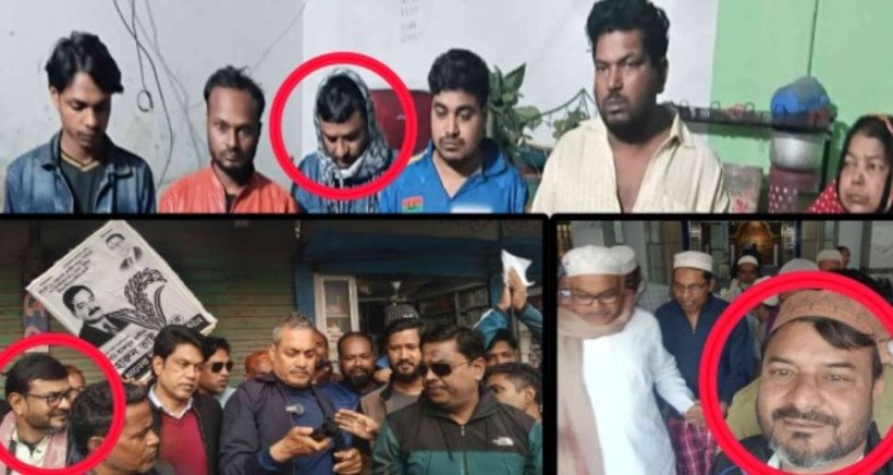 চাঁপাইনবাবগঞ্জে সেনাবাহিনীর মাদকবিরোধী অভিযানে শ্রমিক দলের নেতাসহ পাঁচজন আটক