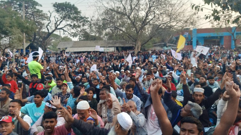 নাচোলে জামায়াতে ইসলামীর নির্বাচনী জনসভা অনুষ্ঠিত