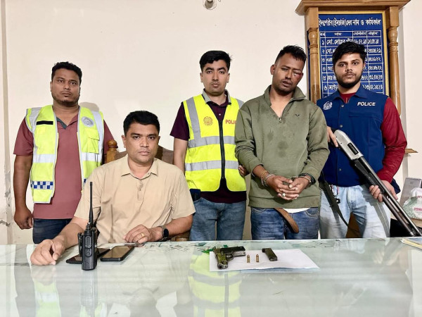 সোনারগাঁয়ে পিস্তল ও গুলিসহ সন্ত্রাসী গ্রেপ্তার