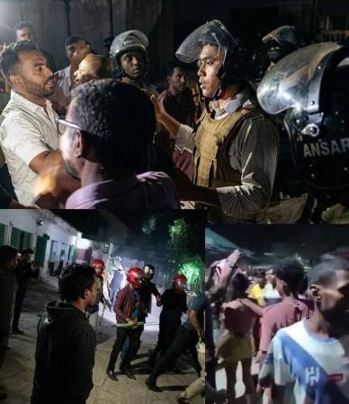 পাবনার বেড়ায় ফুটবল খেলাকে কেন্দ্র করে সংঘর্ষে আহত অর্ধশতাধিক
