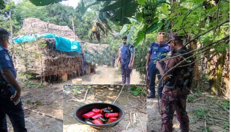 চাঁপাইনবাবগঞ্জে বিজিবি-পুলিশের যৌথ অভিযানে ককটেল উদ্ধার